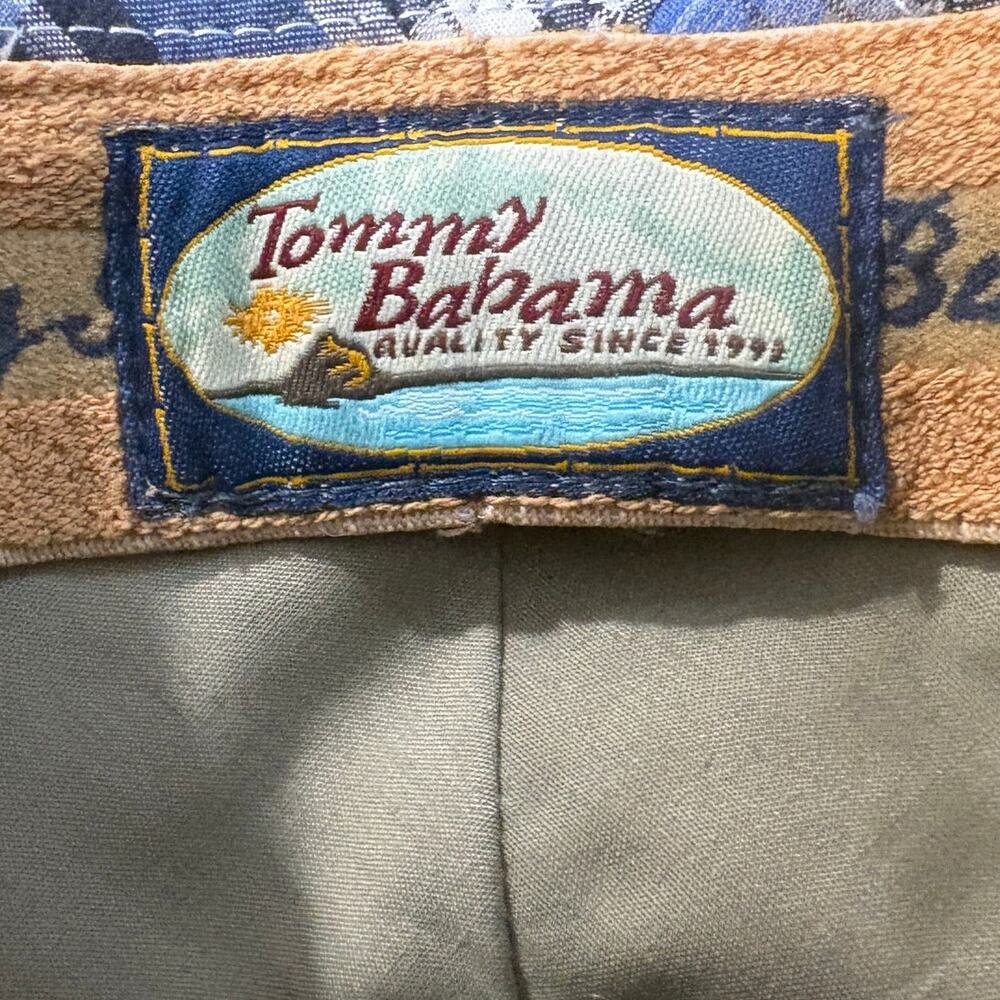 Tommy Bahama La Marque Trilby Fedora Blue Plaid Madras Cotton Summer Vacation - Picture 6 of 10